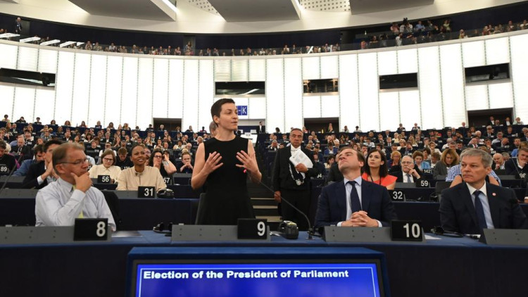 Ska Keller, diputada alemanya del grup Verd, intervé al Parlament Europeu