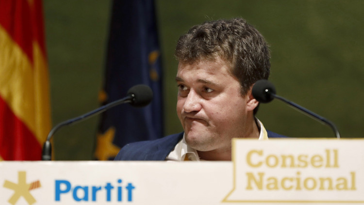David Bonvehí al consell nacional del PDeCAT. Efe