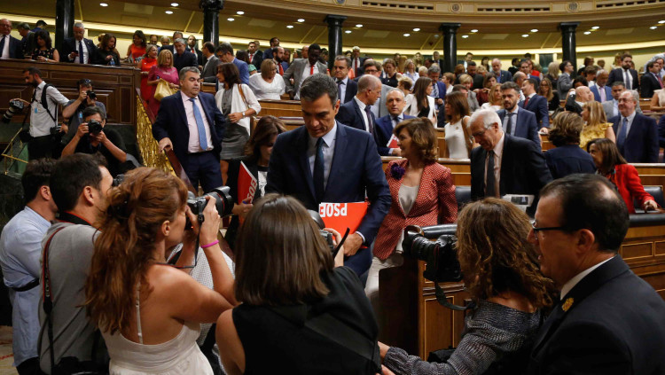 Pedro Sánchez va repetir una altra vegada l’experiència d’una investidura fallida. El PSOE i Unides Podem no van arribar a un acord per conformar un Govern de coalició progressista| Congreso TV
