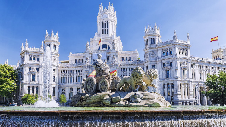 La font de Cibeles, a Madrid.