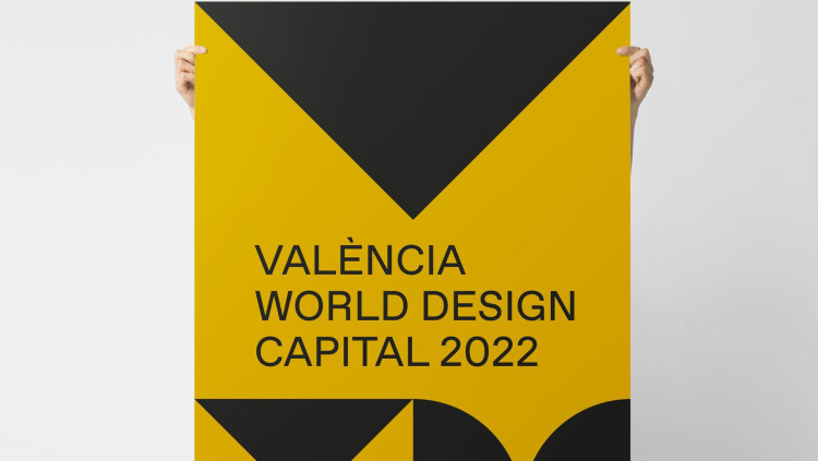 Cartell per a la candidatura de València a la Capital Mundial del Disseny, d'Ibán Ramón.
