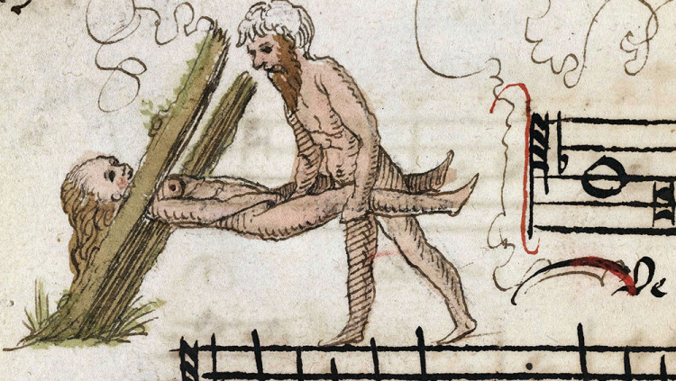 Il·lustració del cançoner de Zeghere van Male (1542), Bruges (Cambrai, Bibliothèque Municipale)