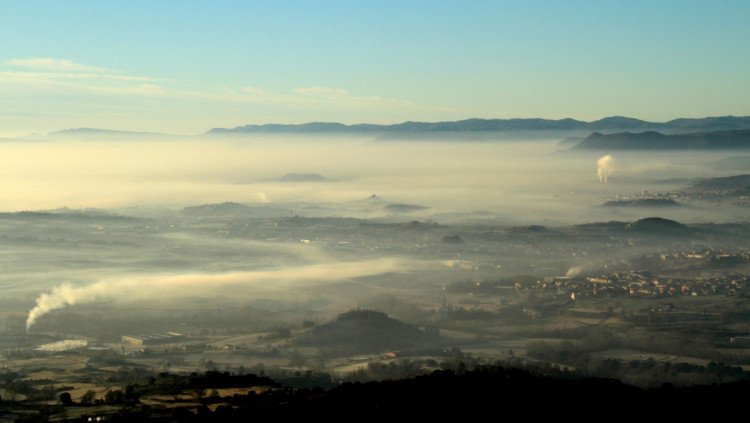 La Plana de Vic des del santuari de Bellmunt. Manel Dot