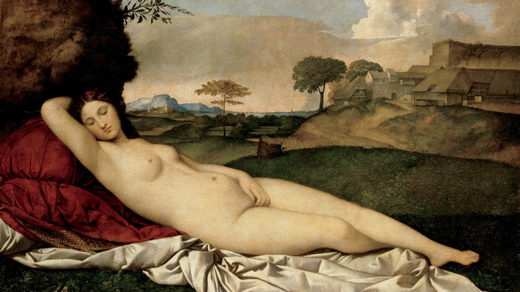 La Venus adormida, de Giorgione, obra del segle XVI.