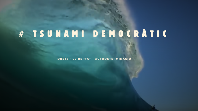 Imatge corporativa de la campanya Tsunami Democràtic