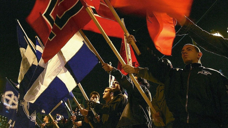 Concentració neonazi a Grècia el 2007. Der Spiegel