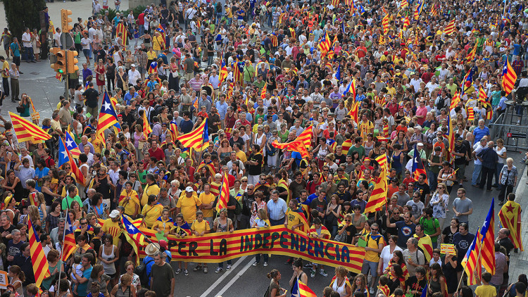 Diada del 2012, la primera organitzada per l'ANC. Jordi Play - Arxiu El Temps