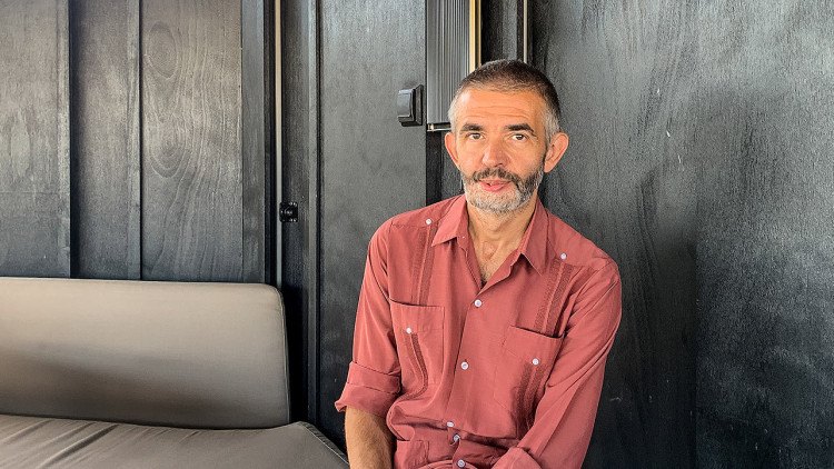 Philipe Lançon, en la seva visita a Barcelona. Esteve Plantada