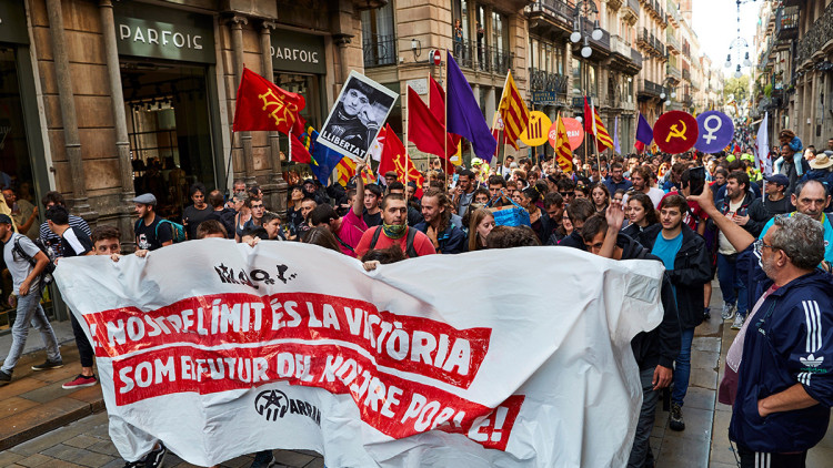 Homenatge a Gustau Muñoz al Fossar de les Moreres. Efe