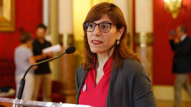 Laura Camargo, líder del sector anticapitalista de Podem a les Illes Balears. Isaac Buj