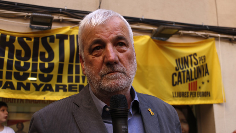 Jami Matamala en un acte de Junts per Catalunya. Agència Catalana de Notícies