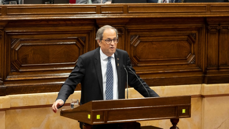 Quim Torra intervé al Parlament. Parlament de Catalunya