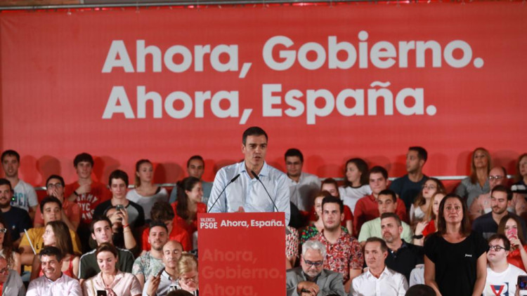 El candidat socialista, Pedro Sánchez, a València| PSOE