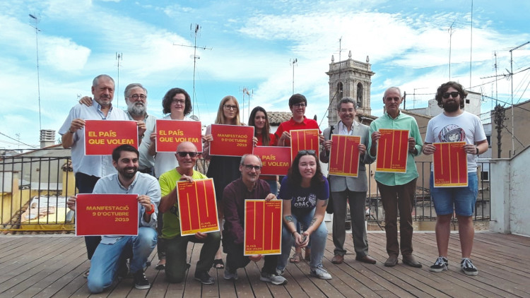 Representants d'organitzacions que integren la Comissió 9 d'Octubre criden a la mobilització| ACPV