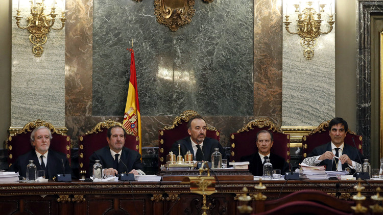 Magistrats del judici del procés. Agència Catalana de Notícies