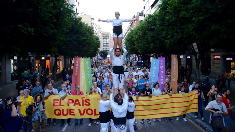 Capçalera de la manifestació de la Comissió 9 d'Octubre| ACPV/Prats i Camps
