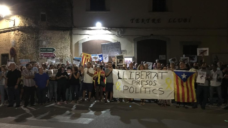 Concentració a Llubí. Assemblea Sobiranista de Palma