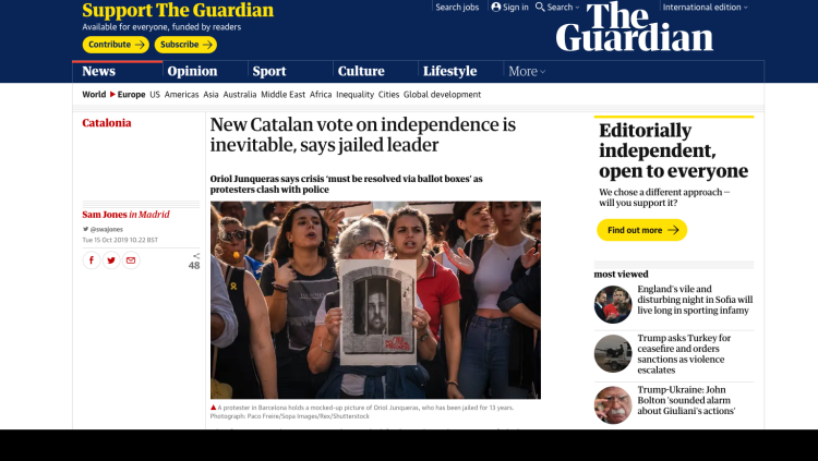 Capçalera britànica 'The Guardian'