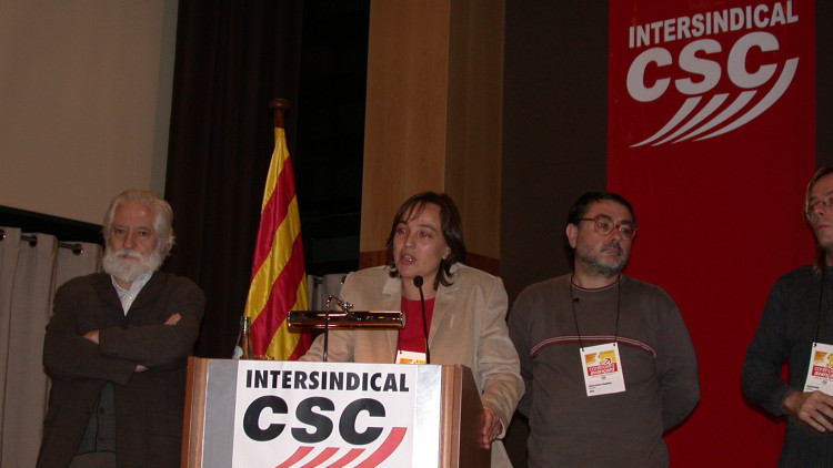Isabel Pallarès, exsecretària general d'Intersindical CSC. Arxiu EL TEMPS
