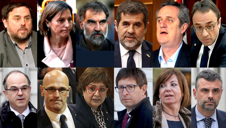 Els encausats al judici del procés| Europa Press