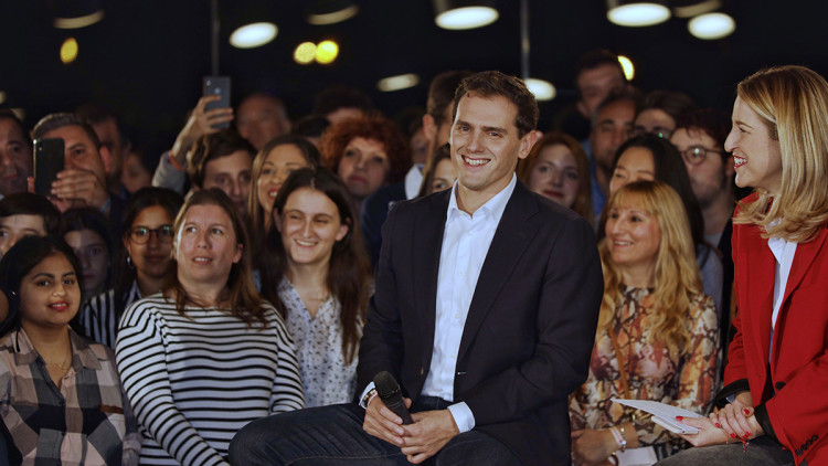 Albert Rivera a l'acte electoral a València. Europa Press
