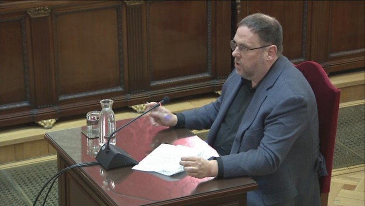 Oriol Junqueras declara al Tribunal Suprem. Agència Catalana de Notícies