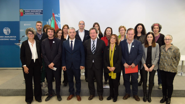 Representants dels diferents executius autonòmics que han signat la Declaració de Bilbao| GVA