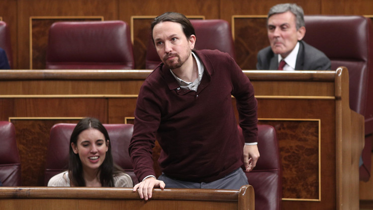 Pablo Iglesias acata la Constitució en la sessió constitutiva del Congrés dels Diputats. Europa Press