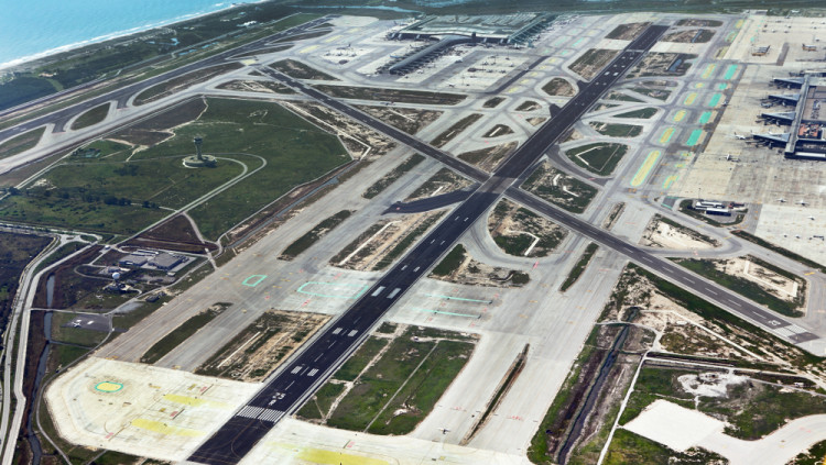 Imatge aèria de l'aeroport del Prat.