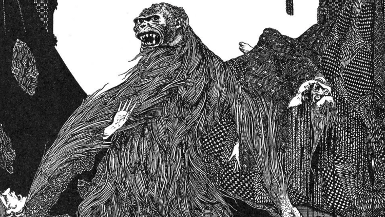 Il·lustració de Harry Clarke per a 'Els assassinats del carrer Morgue'. Harry Clarke