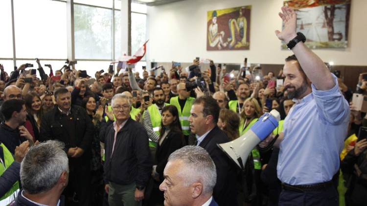 Santiago Abascal participa en un acte a Albacete. Europa Press
