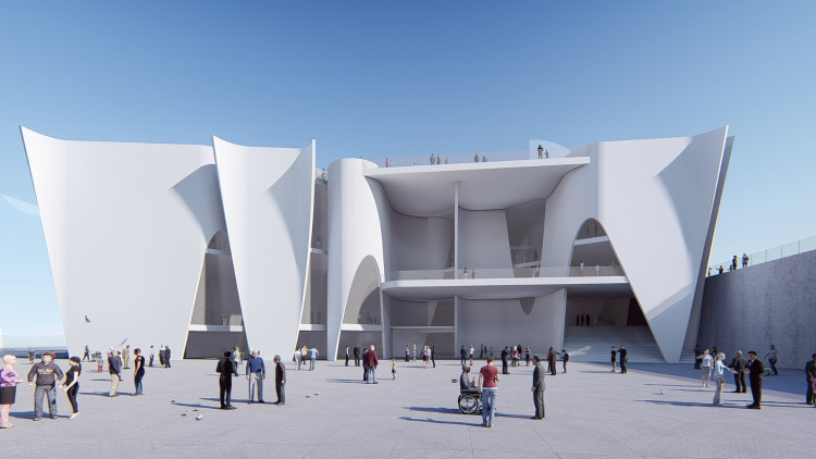 Visió del projecte de l'Hermitage Barcelona. ACN