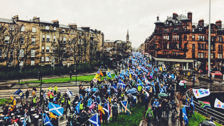 Manifestaicó independentista a Glasgow d'aquest 2020. Europa Press