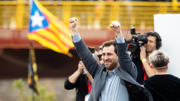 Toni Comín a Perpinyà. Robert Ramos
