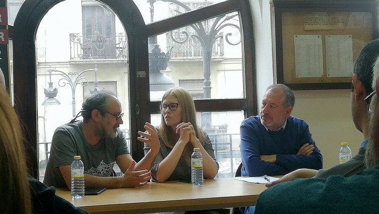 Antonio Baños, Zahia Guidoum i Antoni Infante