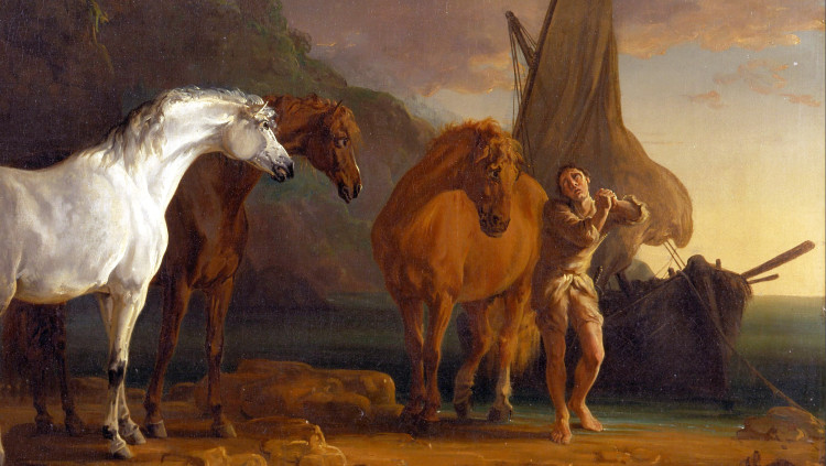 Gulliver al país dels  houyhnhnms, de Sawrey Gilpin. Google Art Project