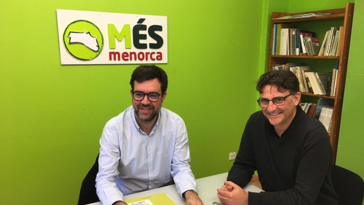 Antoni Noguera i Damià Moll, coordinadors de Més per Mallorca i Més per Menorca en una imatge d'arxiu. Europa Press