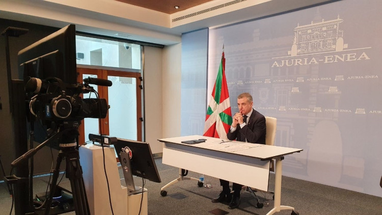 Compareixença d'Íñigo Urkullu. Europa Press