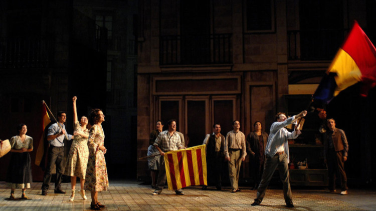 Representació de 'La Plaça del Diamant' el 2007 al TNC. David Ruano