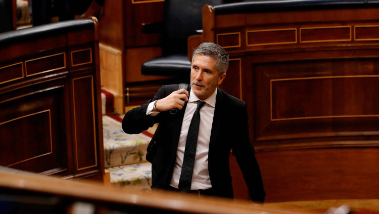 Fernando Grande-Marlaska, ministre d'Interior, al Congrés dels Diputats| Europa Press