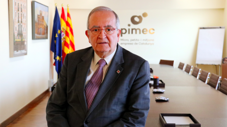 Josep González, president de PiMEC. Marta Casado Pla - ACN