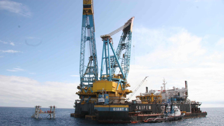 La plataforma marítima de gas Castor| Europa Press