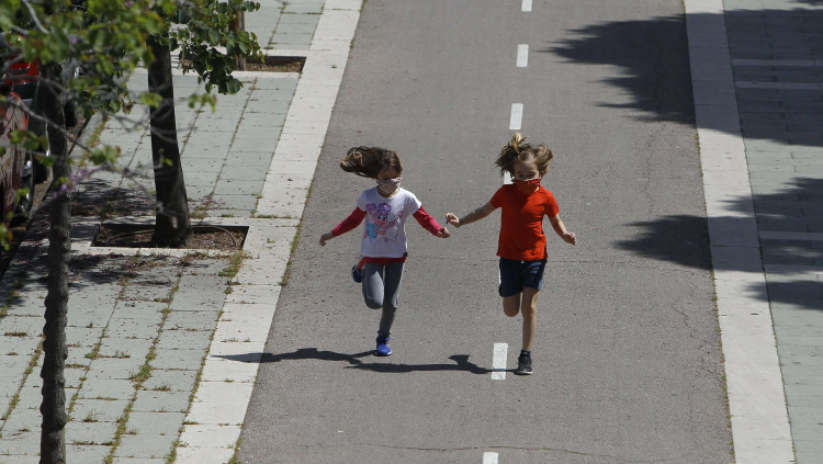 Una imatge del primer dia de desconfinament parcial a Palma. Europa Press