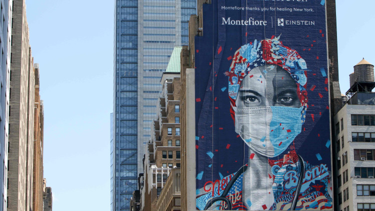 Mural a Nova York en homenatge a les infermeres| Europa Press