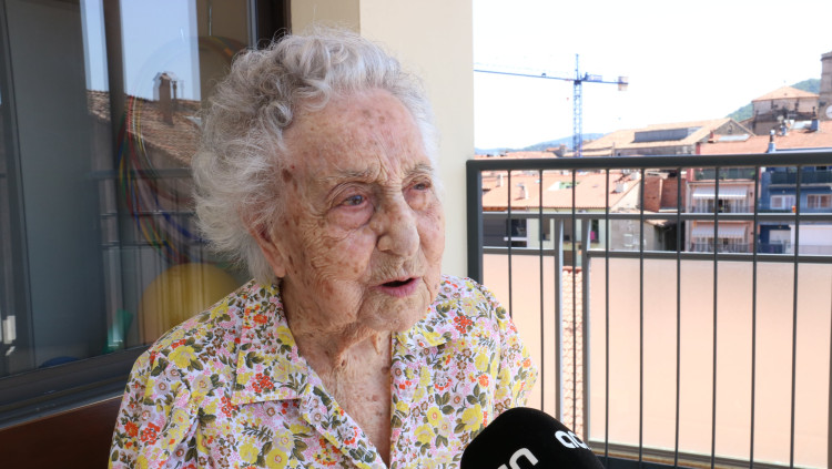 Maria Branyas, de 113 anys, la dona més gran del país a superar el coronavirus. Agència Catalana de Notícies