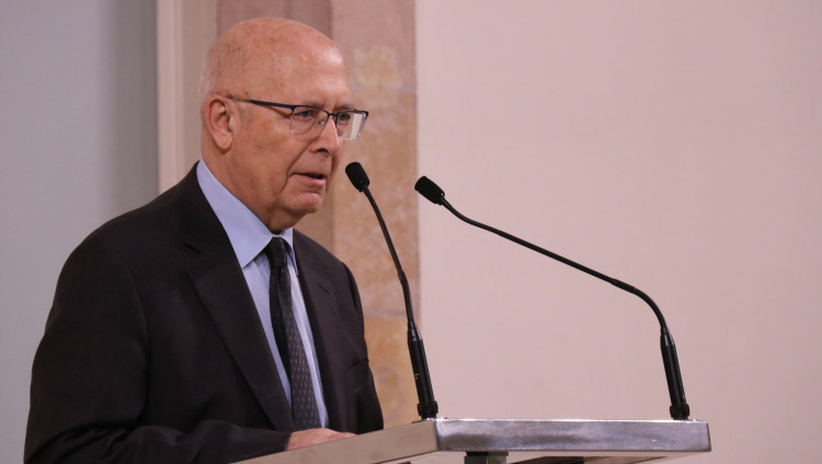 L'expresident del Parlament, Joan Rigol, era el president de la comissió executiva del Patronat de la Muntanya de Montserrat quan s'haurien fet els contractes de què parla la sindicatura. Agència Catalana de Notícies