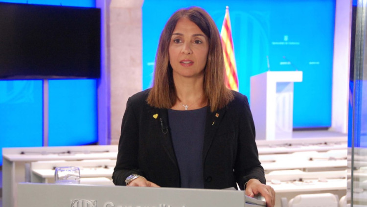 Meritxell Budó, consellera catalana de Presidència i portaveu del Govern. Agència Catalana de Notícies