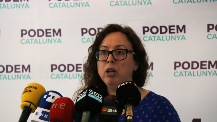 La secretària general de Podem, Noèlia Bail. Agència Catalana de Notícies