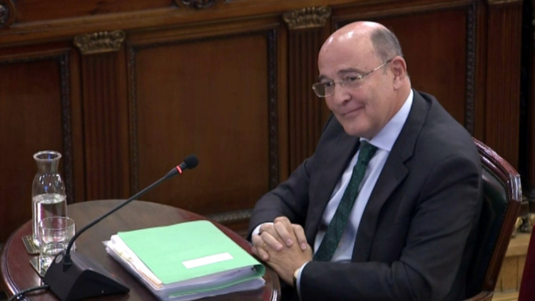 Diego Pérez de los Cobos declara al judici als impulsors de l'1 d'octubre. Agència Catalana de Notícies