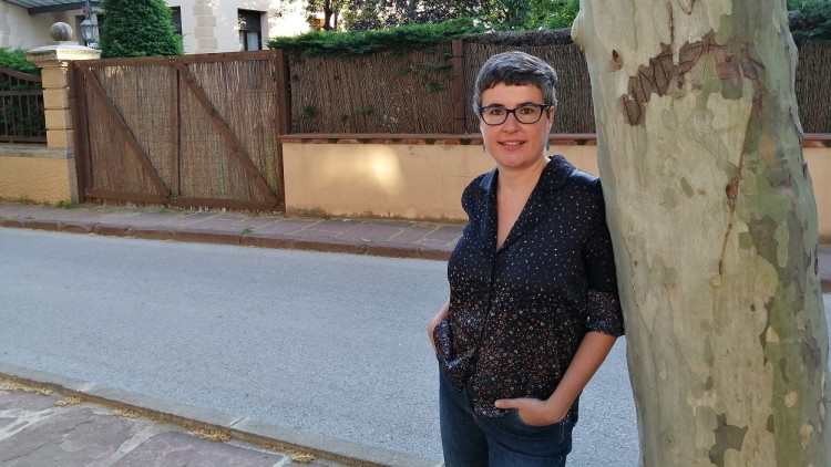 L'escriptora Anna Ballbona.. Albert Benzekry